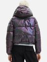 Desigual Graue Damen-Steppjacke mit metallischen Highlights Desigual Re