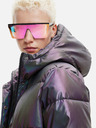 Desigual Graue Damen-Steppjacke mit metallischen Highlights Desigual Re