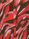 Fransa Braunes und rotes gemustertes Damenkleid Fransa