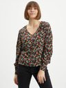 ONLY Schwarze geblümte Bluse ONLY Sif