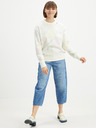 Ragwear Cremefarbenes gemustertes Damen-Sweatshirt Ragwear Delain Ombre