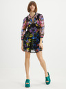 Desigual Schwarzes geblümtes kurzes Damenkleid Desigual Lyon