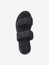 Tamaris Schwarze Lederpantoffeln Tamaris