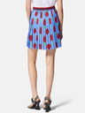 Versace Jeans Couture Blauer Damen Plisseerock mit Blumenmuster Versace Jeans Couture
