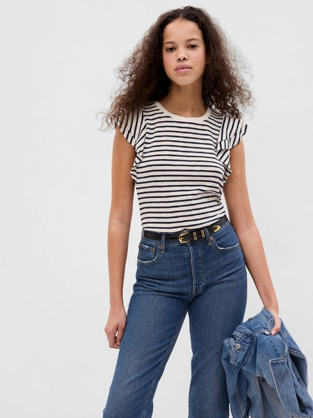 GAP T-Shirt mit Rüschenärmeln GAP