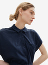 Tom Tailor Tom Tailor Dunkelblaues Damenhemd Midikleid