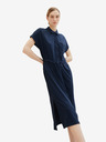 Tom Tailor Tom Tailor Dunkelblaues Damenhemd Midikleid