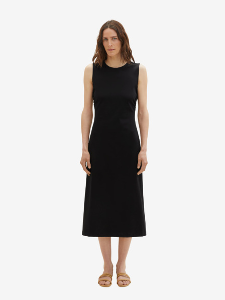 Tom Tailor Schwarzes Damen-Midikleid von Tom Tailor