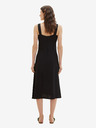 Tom Tailor Schwarzes Damen Leinen Midikleid Tom Tailor