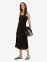 Tom Tailor Schwarzes Damen Leinen Midikleid Tom Tailor