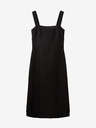 Tom Tailor Schwarzes Damen Leinen Midikleid Tom Tailor