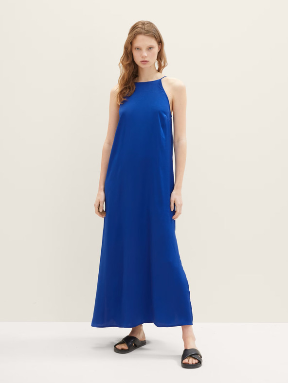 Tom Tailor Denim Blaues Maxikleid für Frauen Tom Tailor Denim