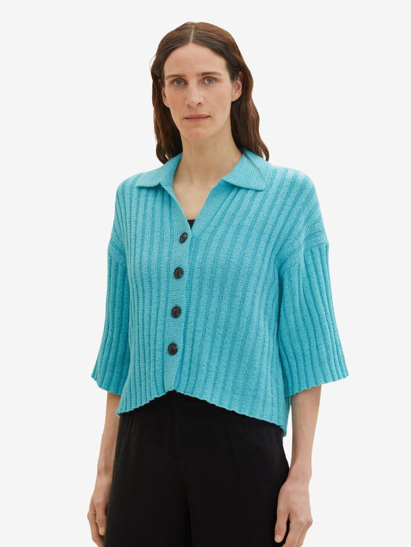 Tom Tailor Türkisfarbener Damen-Pullover von Tom Tailor