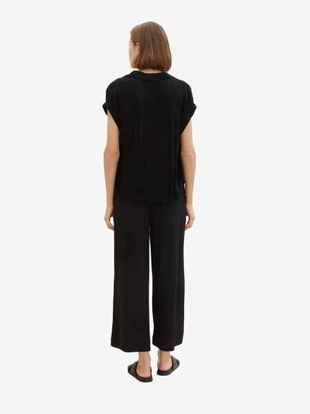 Tom Tailor Tom Tailor Schwarze Damen Midi-Hose
