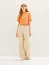 Tom Tailor Denim Beigefarbene Damenhose mit Taschen Tom Tailor Denim
