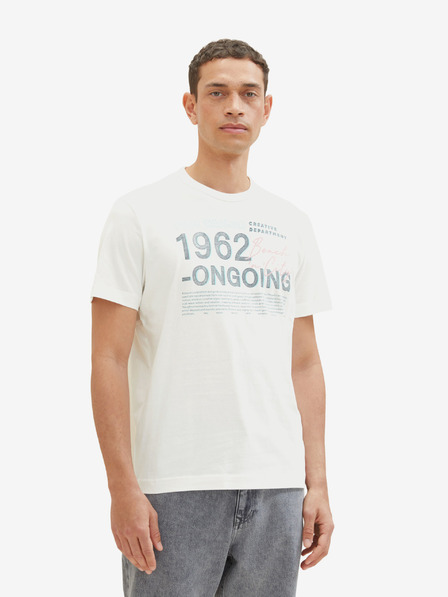 Tom Tailor Weißes Herren-T-Shirt Tom Tailor
