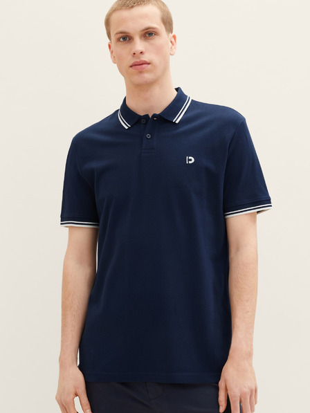 Tom Tailor Denim Dunkelblaues Herren-Polohemd Tom Tailor Denim