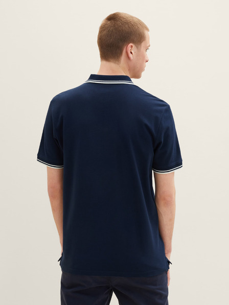 Tom Tailor Denim Dunkelblaues Herren-Polohemd Tom Tailor Denim