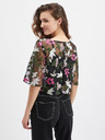 Orsay Schwarze geblümte Bluse ORSAY
