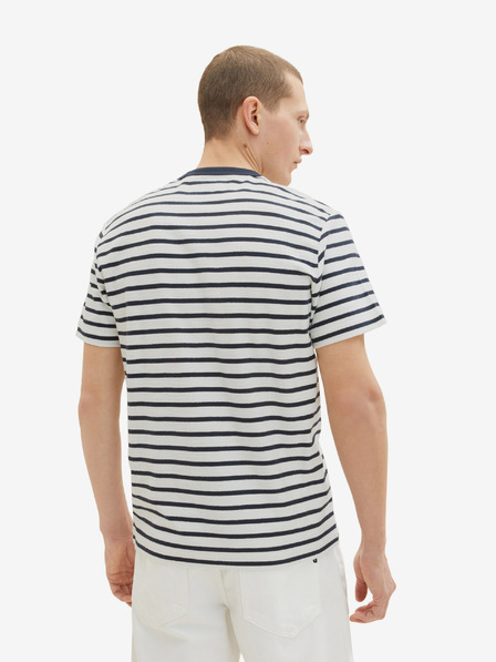 Tom Tailor Blau-weiß gestreiftes Herrenhemd Tom Tailor