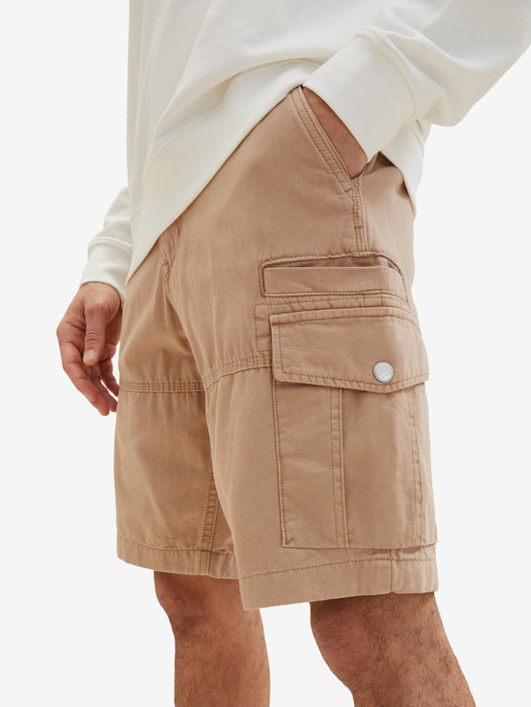 Tom Tailor Hellbraune Herren-Shorts von Tom Tailor mit Taschen