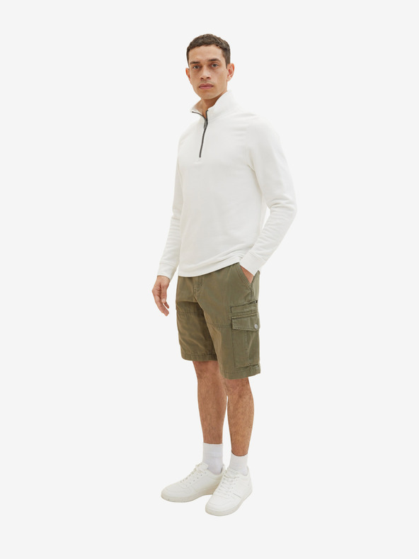 Tom Tailor Khakifarbene Herrenshorts mit Taschen Tom Tailor