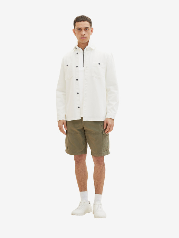 Tom Tailor Khakifarbene Herrenshorts mit Taschen Tom Tailor