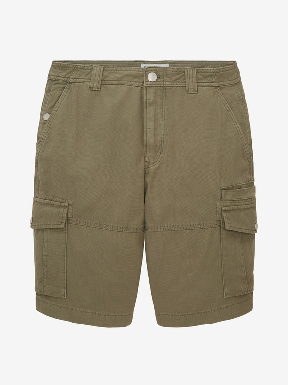 Tom Tailor Khakifarbene Herrenshorts mit Taschen Tom Tailor
