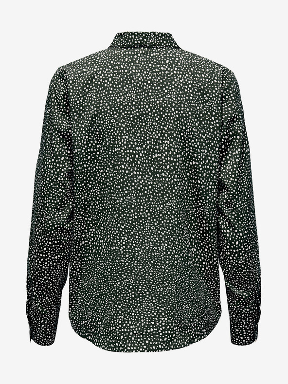Jacqueline de Yong Schwarzes gepunktetes Damenhemd JDY Caine