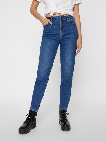 Pieces Blaue Mom-Jeans Pieces Kesia