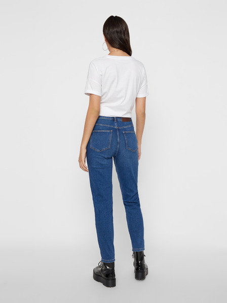 Pieces Blaue Mom-Jeans Pieces Kesia