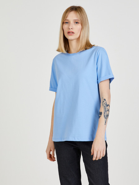 Pieces Hellblaues Pieces Ria-T-Shirt