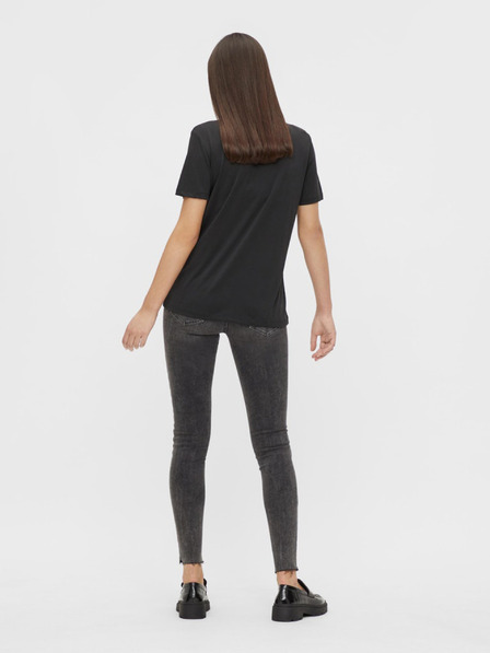 Pieces Dunkelgraue Skinny Fit Jeans Pieces Delly