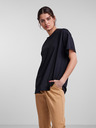 Pieces Schwarzes Oversized-T-Shirt Pieces Rina