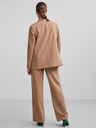 Pieces Hellbrauner gestreifter Damenblazer Pieces Bossy