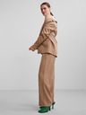 Pieces Hellbrauner gestreifter Damenblazer Pieces Bossy
