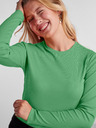 Pieces Grünes Damen Basic Langarm Shirt Pieces Hand