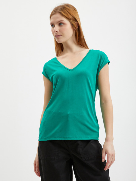 Pieces Grünes Damen T-Shirt Pieces Kamala