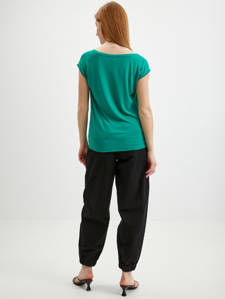 Pieces Grünes Damen T-Shirt Pieces Kamala