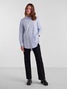 Pieces Hellblau gestreiftes Damen Oversize Shirt Pieces Jiva