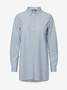 Pieces Hellblau gestreiftes Damen Oversize Shirt Pieces Jiva