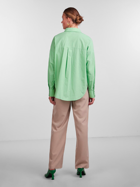 Pieces Hellgrüne Damen Bluse Pieces Tanne
