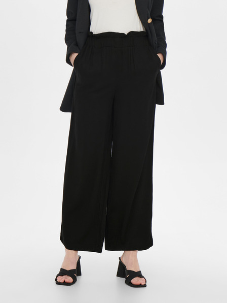 ONLY Schwarze Damenhose mit weitem Bein ONLY Caly