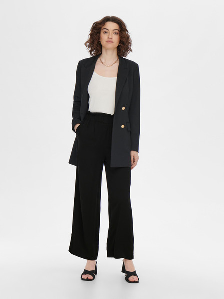 ONLY Schwarze Damenhose mit weitem Bein ONLY Caly