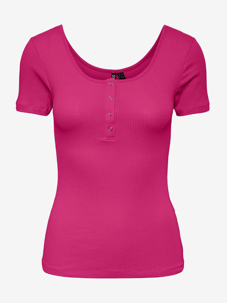Pieces Dunkelrosa Damen-T-Shirt Pieces Kitte