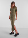 Pieces Khaki Damen Basic Maxikleid Pieces Kylie
