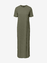 Pieces Khaki Damen Basic Maxikleid Pieces Kylie