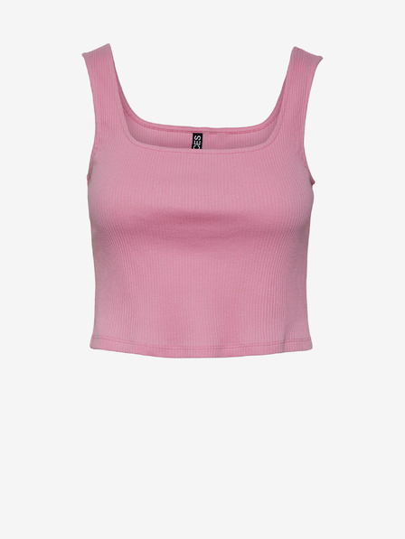 Pieces Pinkes Damen-Basic-Tank-Top Pieces Nukisa