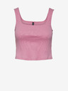 Pieces Pinkes Damen-Basic-Tank-Top Pieces Nukisa