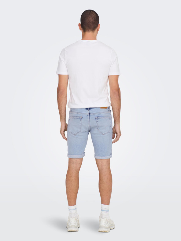 ONLY & SONS Hellblaue Denim-Shorts für Herren ONLY & SONS Ply